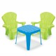 Little Tikes Ride-ons Garden Table & Chairs - Blue/Green