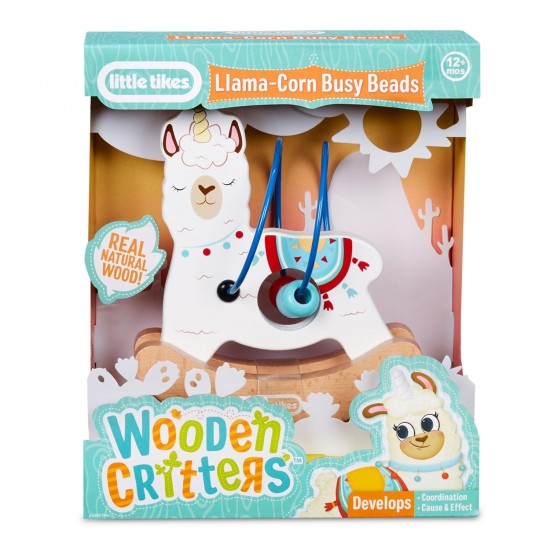 Little Tikes Preschool - Wooden Critters™ Busy Beads - Llama-Corn