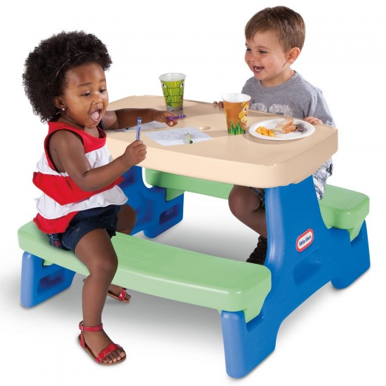 Little Tikes Ride-ons Easy Store™ Jr. Play Table - Blue\Green