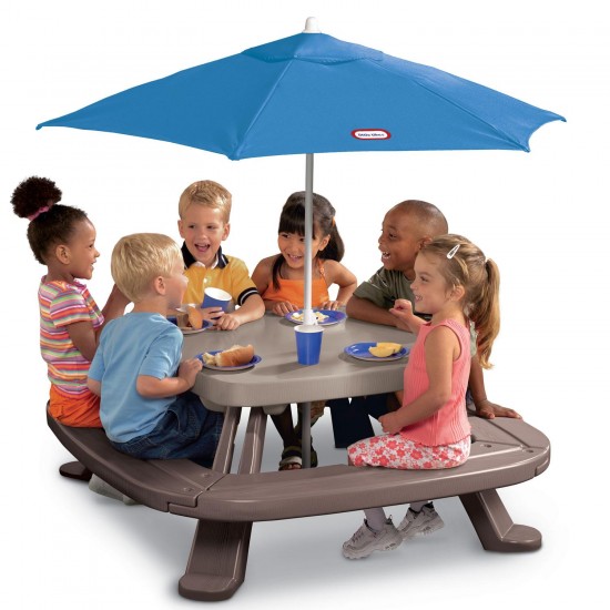 Little Tikes Ride-ons Fold 'n Store™ Picnic Table with Market Umbrella
