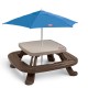 Little Tikes Ride-ons Fold 'n Store™ Picnic Table with Market Umbrella